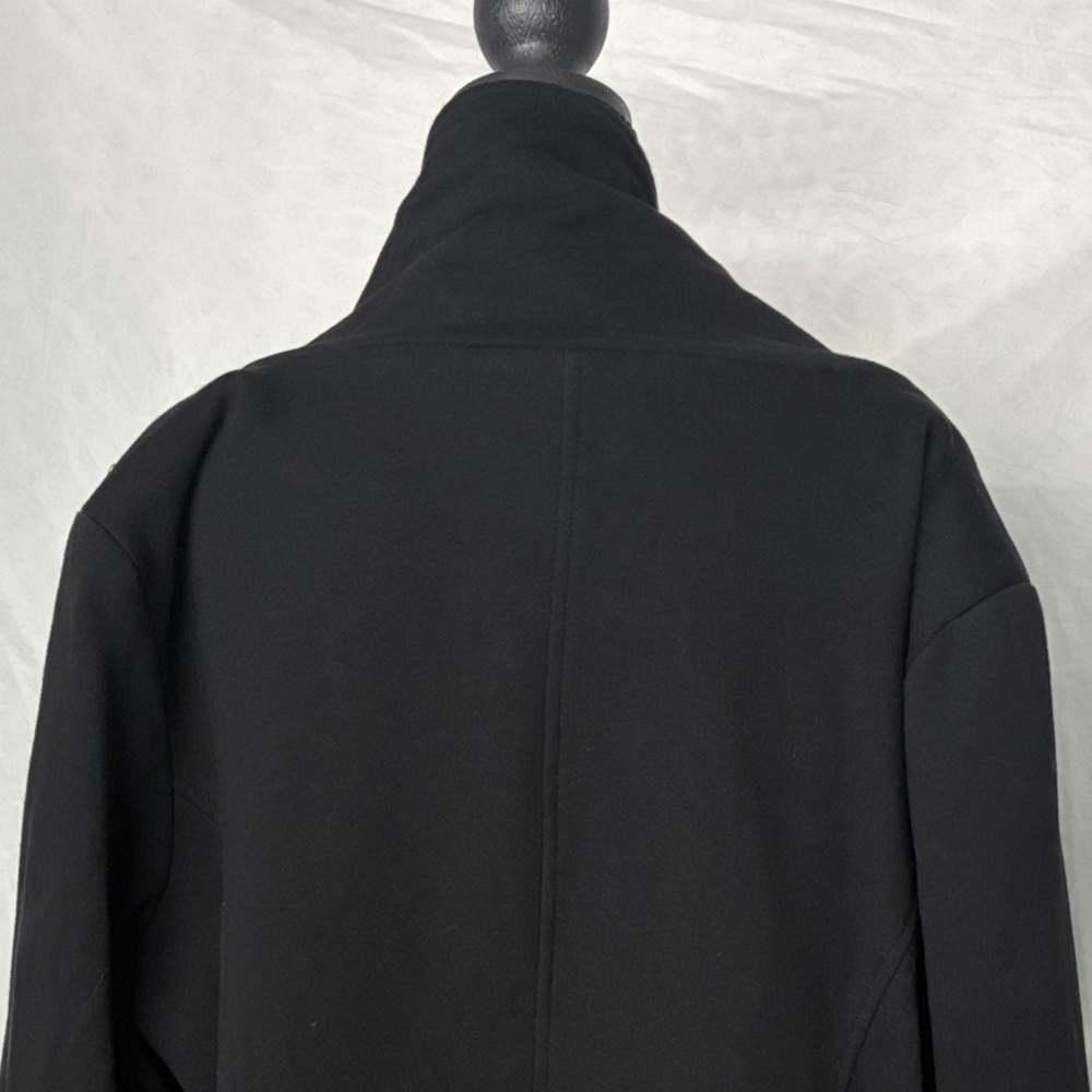 Found Black Cotton Long Jacket - Picture 12 of 13
